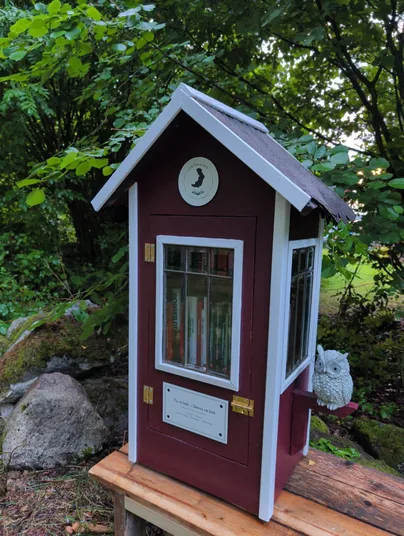 Boklådan från sidan